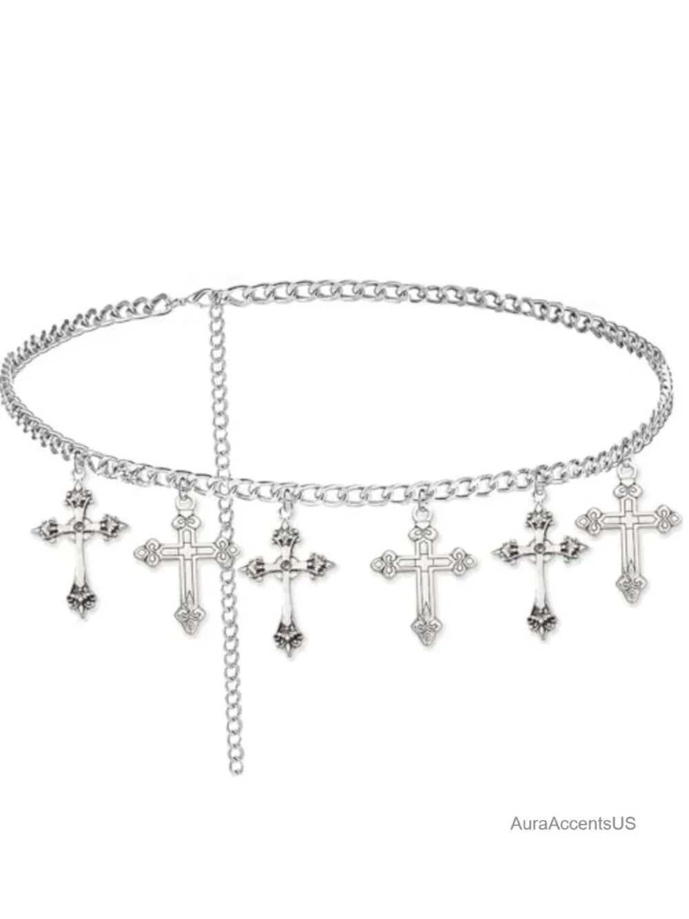 Punk Gothic Crossover Body Belly Chain Tassel Waist Belt Link